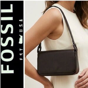 Fossil Leather Shoulder Bag